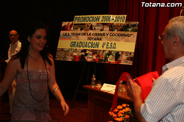 Acto de graduacin de los alumnos de 4 de la ESO del IES Juan de la Cierva - 2010 - 276