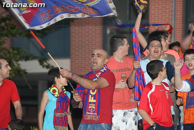 Celebracin del ttulo de Liga. FC Barcelona. Totana 2010 - 129