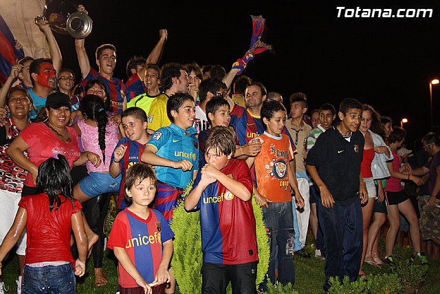 Celebracin de la victoria del FC Barcelona frente al Manchester en la final de la Liga de Campeones - 103