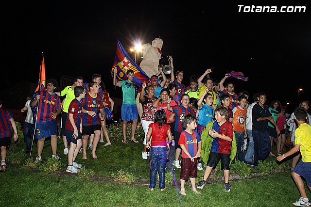 Celebracin de la victoria del FC Barcelona frente al Manchester en la final de la Liga de Campeones - 104
