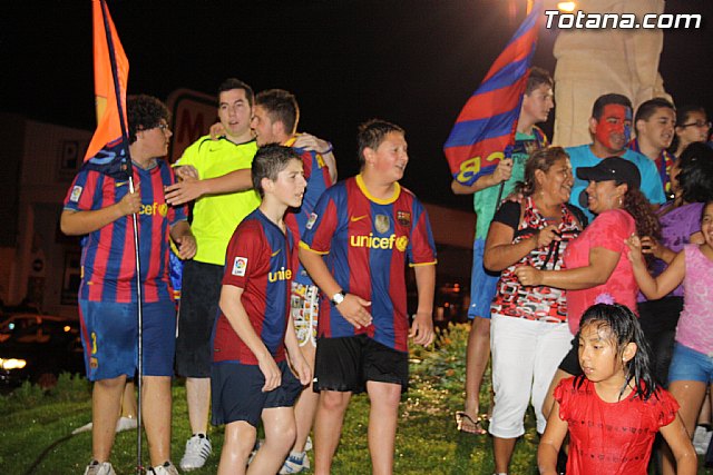 Celebracin de la victoria del FC Barcelona frente al Manchester en la final de la Liga de Campeones - 105